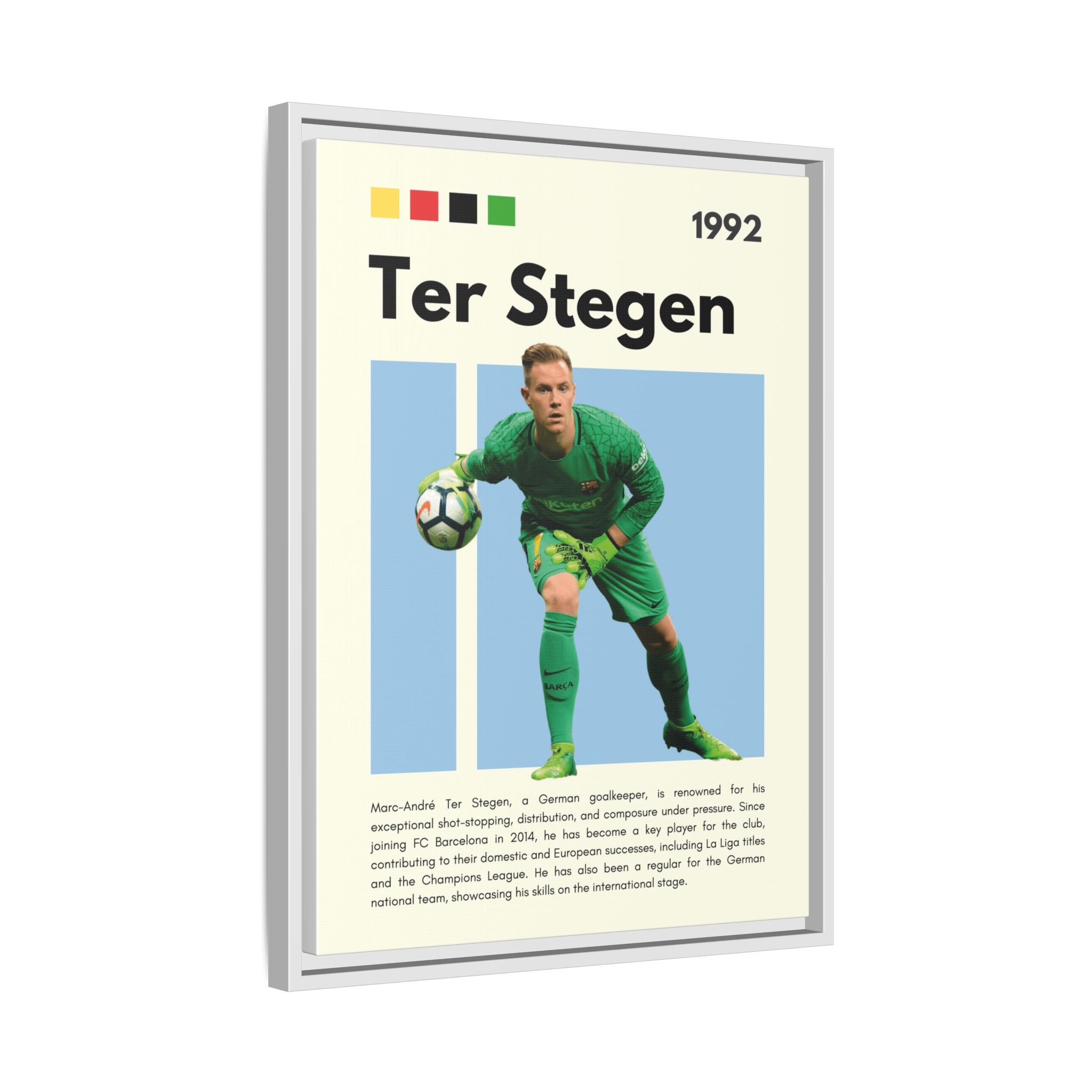 Ter Stegen: Guardian of Barcelona - Canvas Wall Art