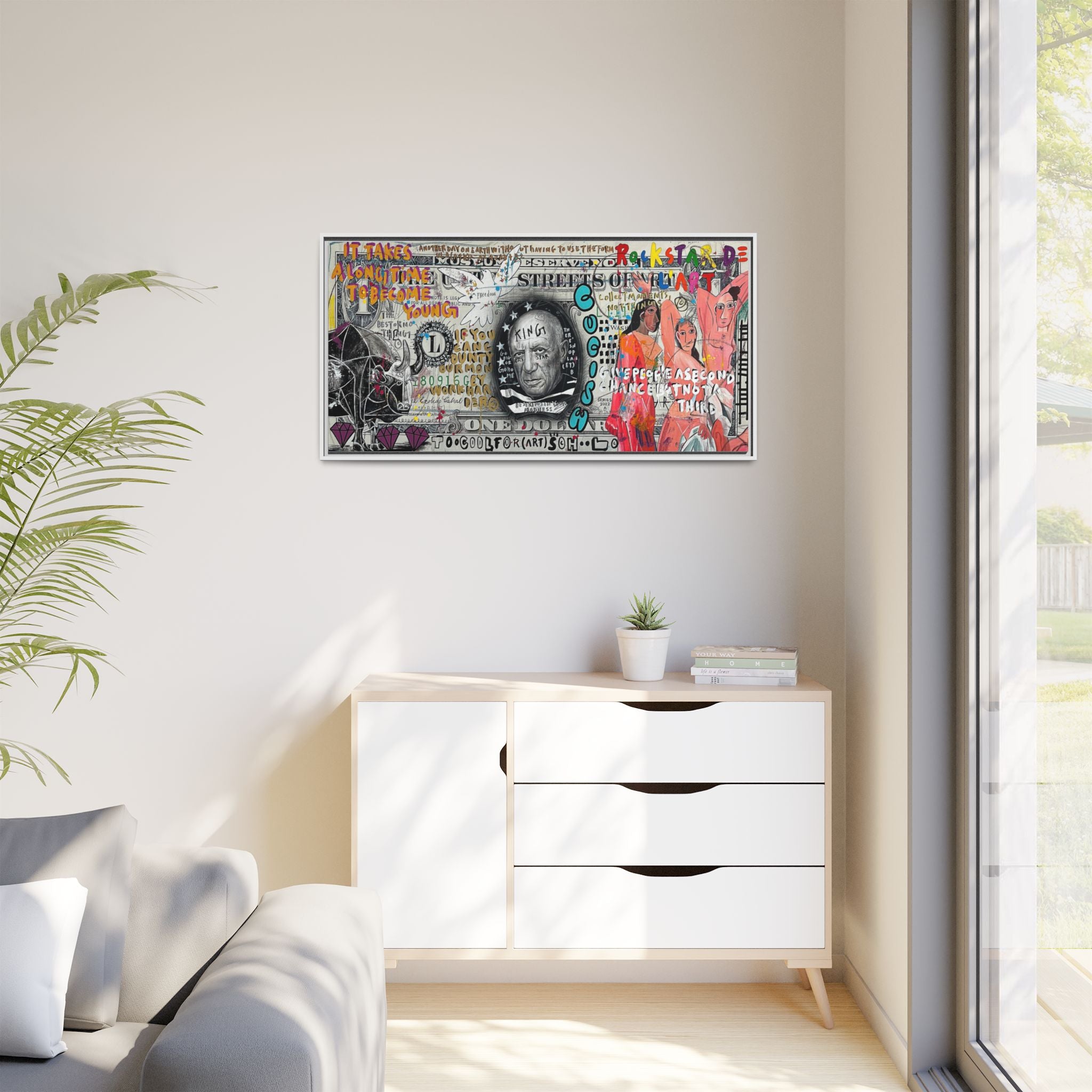 Cultural Remix: Pop Art Portrait, Street Art Legacy, Contemporary Expression - Canvas Wall Art