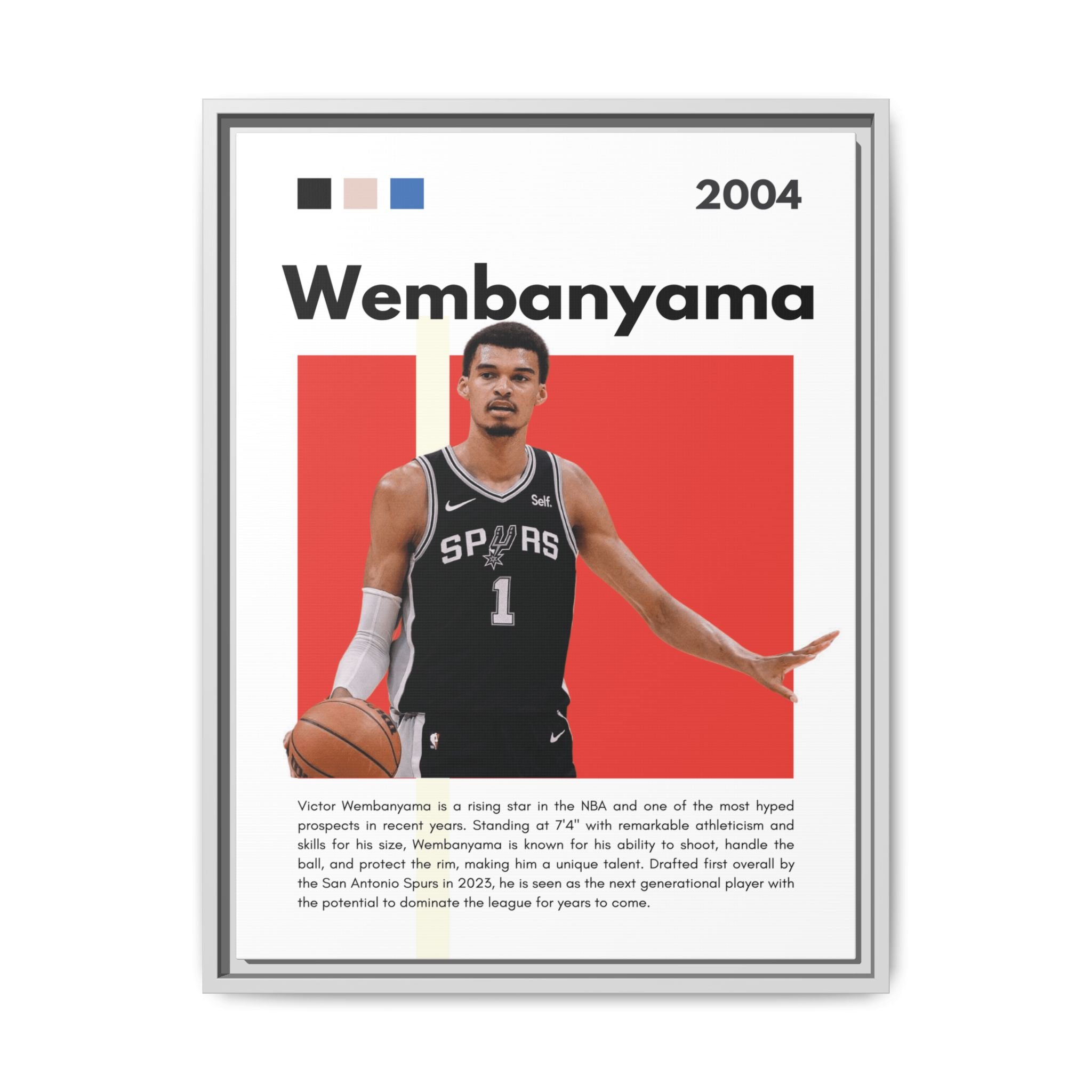 Wembanyama Rising - Canvas Wall Art
