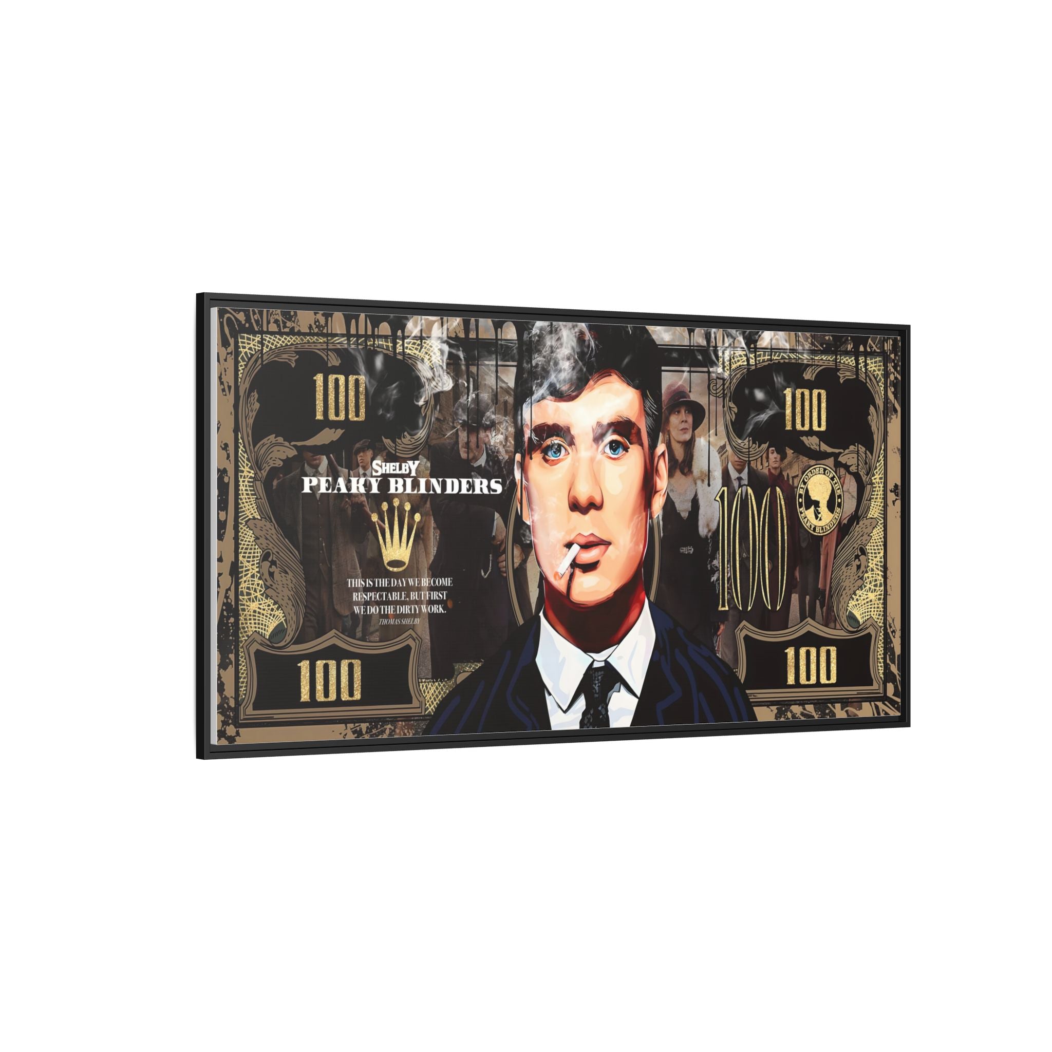 Peaky Blinders Reign: Shelby Empire Rising, Vintage Gangster Art Portrait - Canvas Wall Art