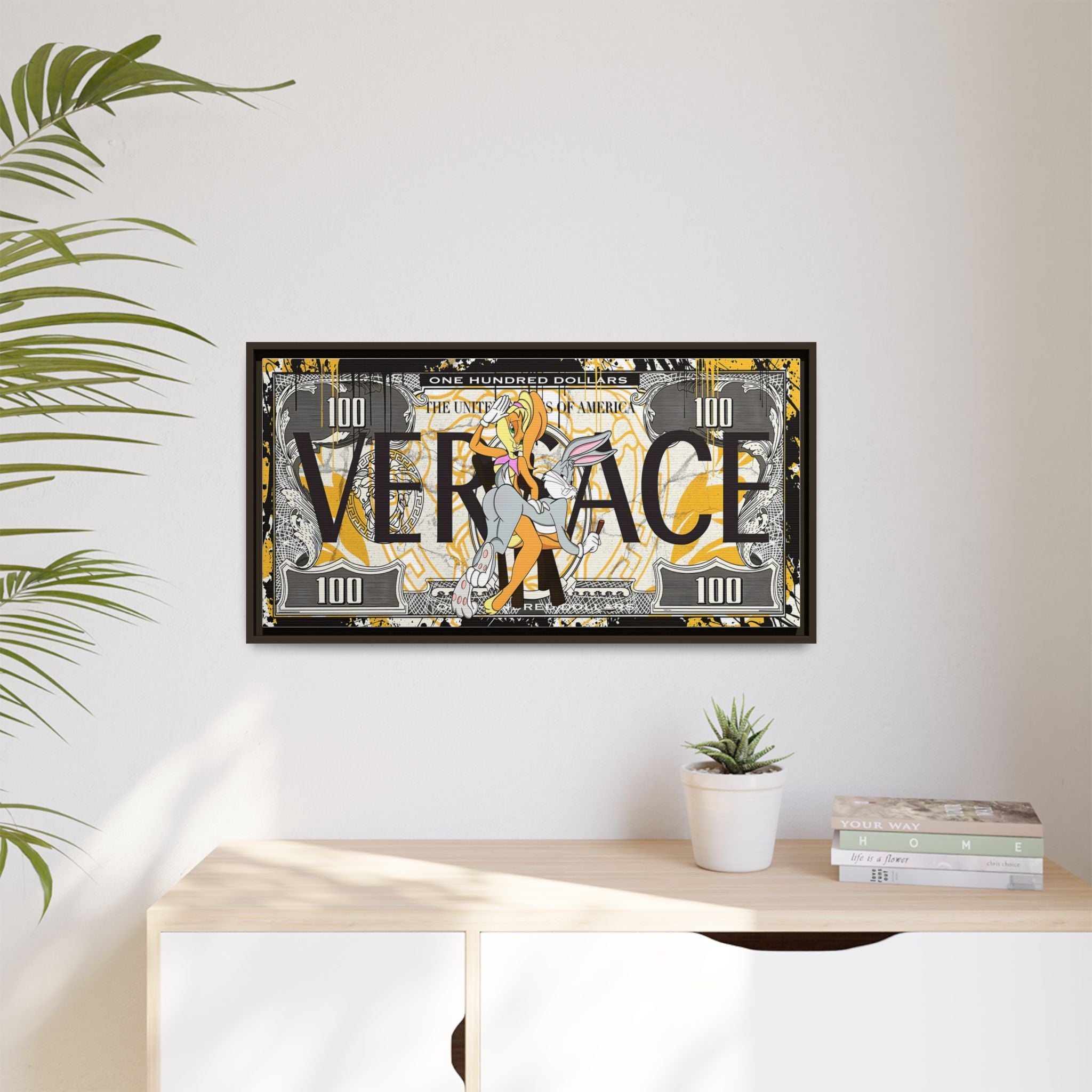 Bunny Benjamins: Pop Art Currency Remix, Looney Tunes Luxury Reimagined - Canvas Wall Art